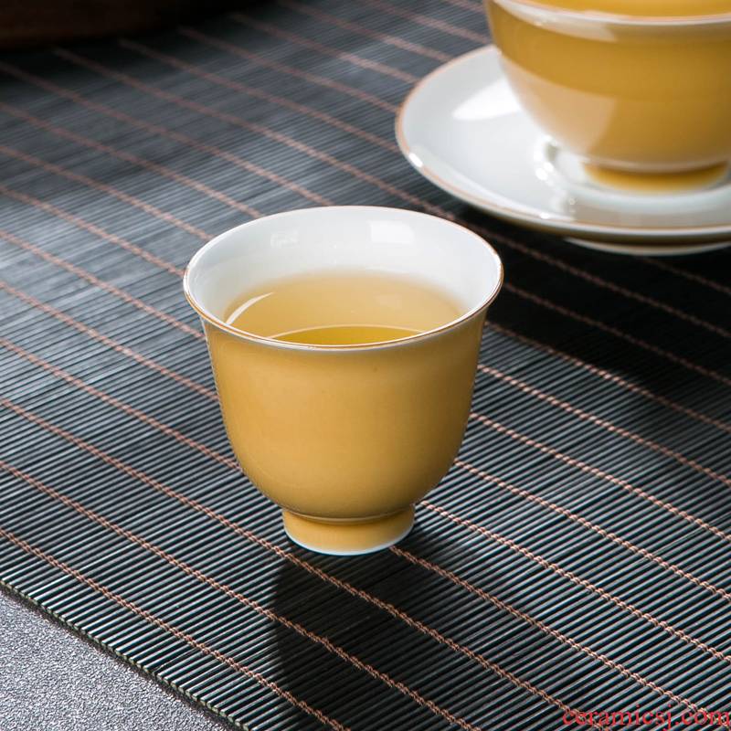 Jingdezhen glaze by hand sample tea cup personal special masters cup household gifts contracted a single cup gift boxes