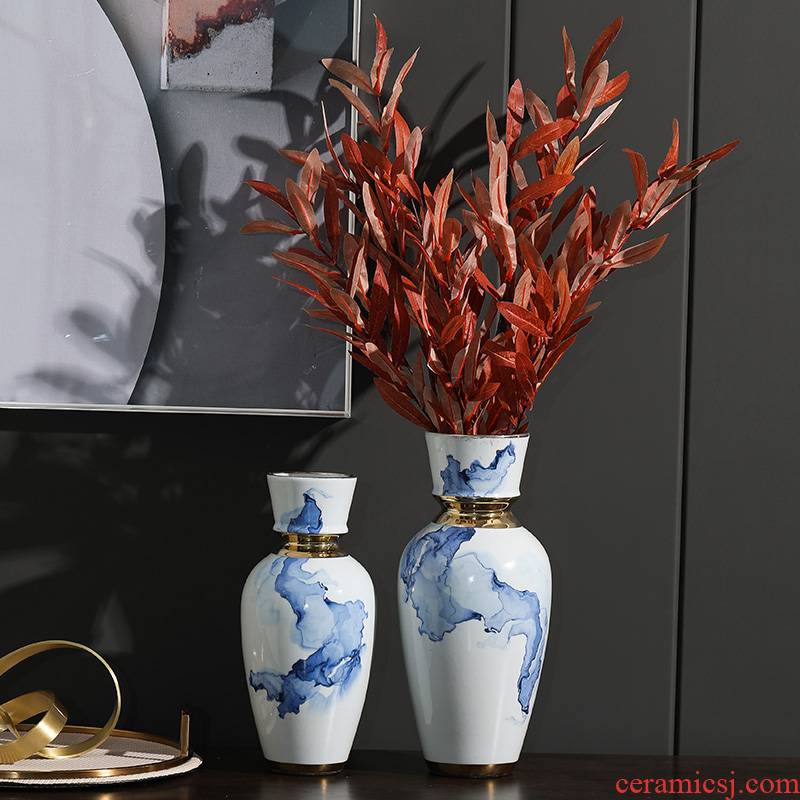 Rain tong household ceramic vases, ceramic furnishing articles between soft outfit living room collocation ornaments ceramic example act the role ofing is tasted