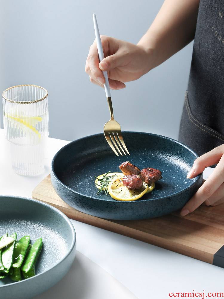 Utsuwa Nordic ceramic tableware, creative move household deep dish dish dish dish dinner plate white breakfast tray