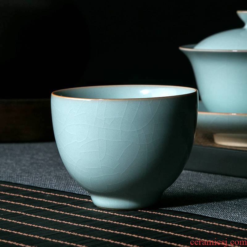 Your up master cup single cup large jingdezhen ceramic cups kung fu tea pu 'er tea cup dedicated individuals