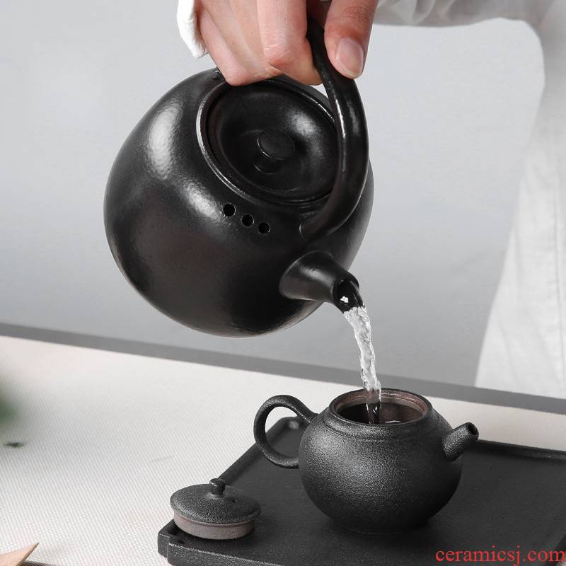 Qiao mu boiling tea machine flame'm burning charcoal'm Japanese household kung fu tea stove alcohol single pot of pu terms ceramic kettle