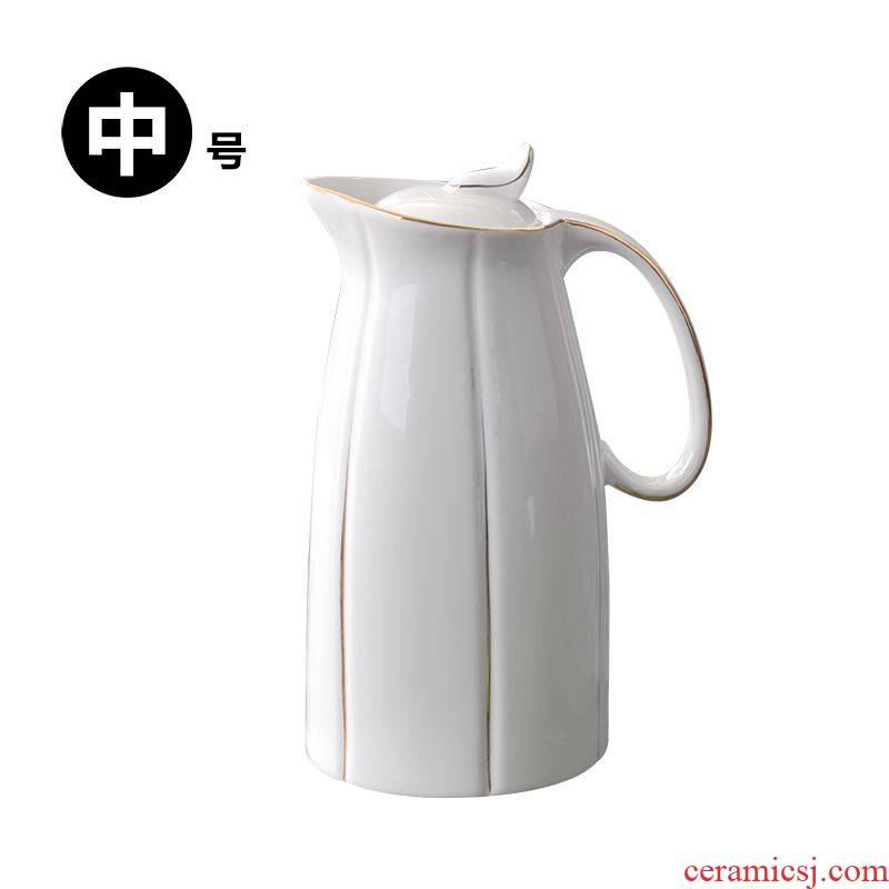 Cool ceramic kettle high - capacity large domestic high temperature resistant suit European pot boiling water cold summer big kettle