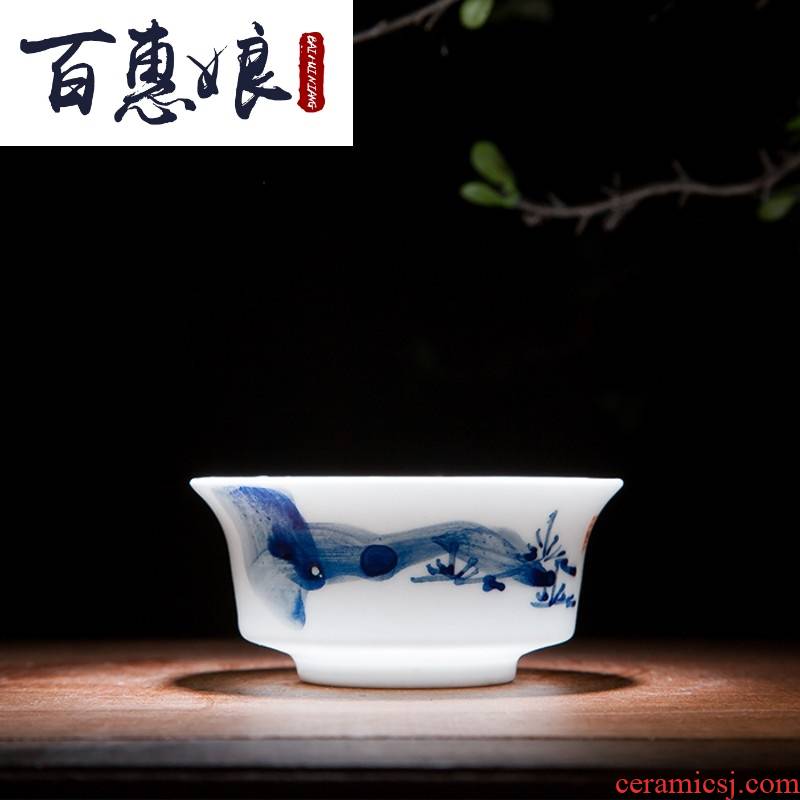 (girl friend the bai shi pavilion kung fu tea set a complete set of hand made white porcelain of jingdezhen ceramics small tureen porcelain cups