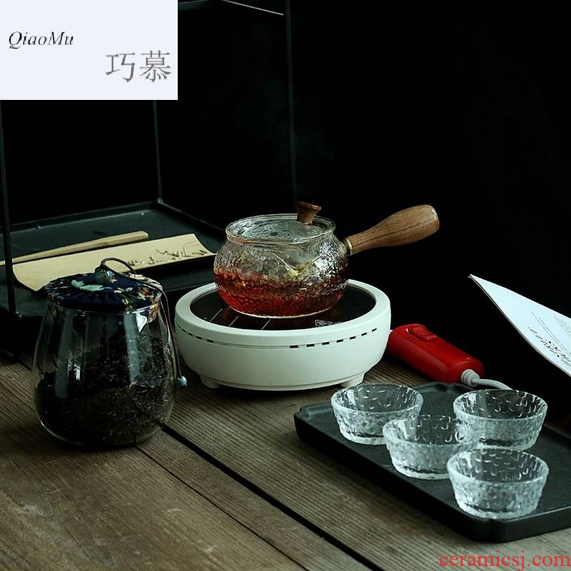 Qiao mu cooked Chinese style household transparent glass teapot electric TaoLu high - temperature cooking tea tea filter kettle gift box