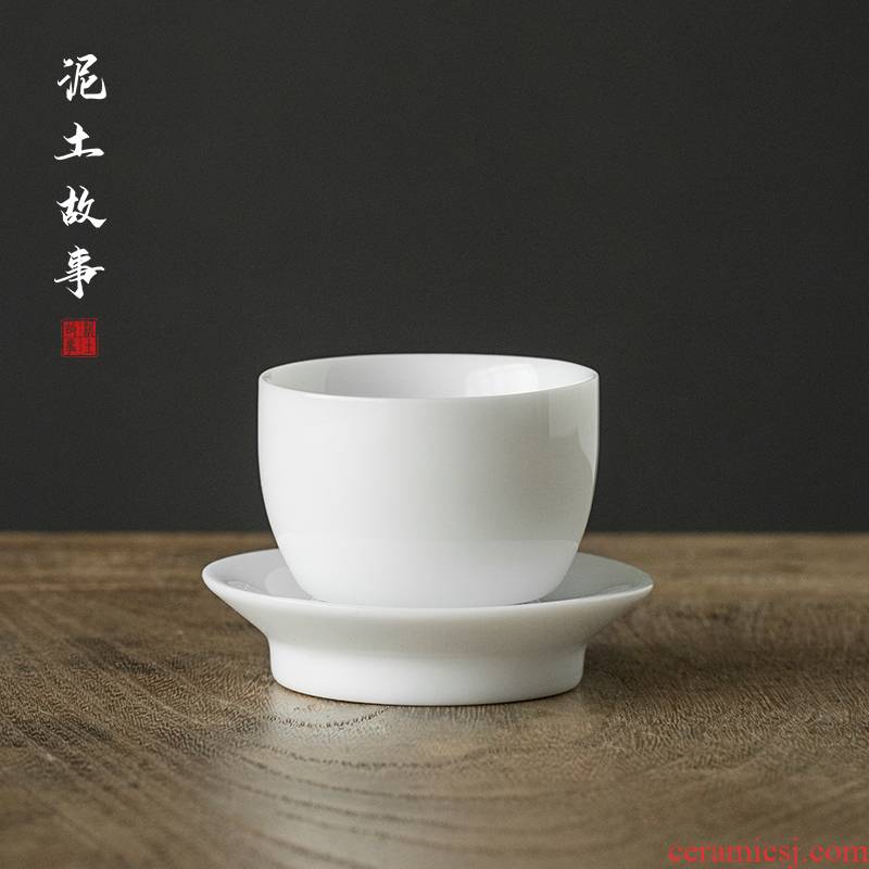 Sweet the white hand kung fu tea cups jingdezhen thin foetus master cup white porcelain bowl with single cup small cups sample tea cup