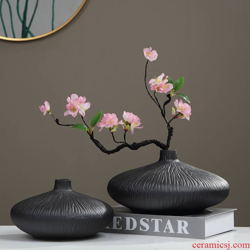The New Chinese zen ceramic vase furnishing articles table, TV ark, Nordic flower arranging device, the sitting room porch home decoration