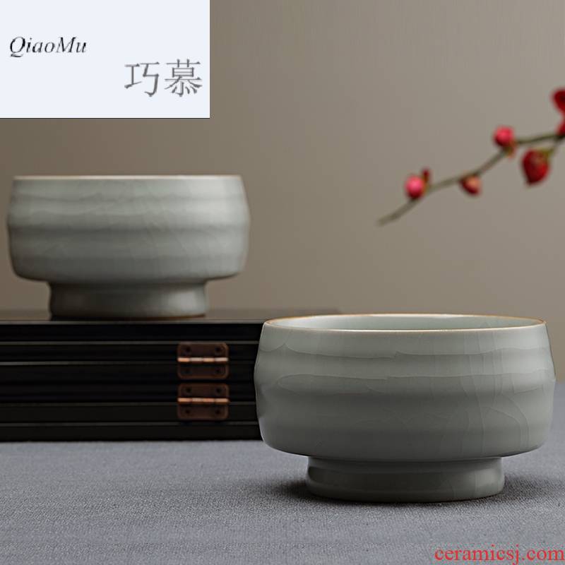 Qiao mu Taiwan FengZi manual your up sample tea cup individual household ceramics cup master cup kung fu tea cups