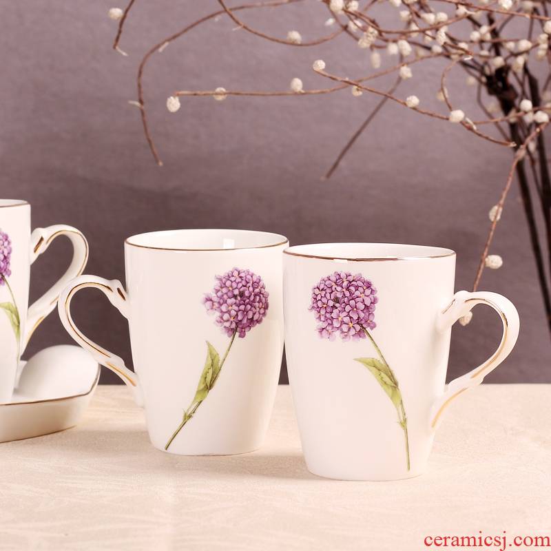 Qiao mu dandelion drinking cup for cup cup one ceramic keller cup oats cup Europe type tide for breakfast