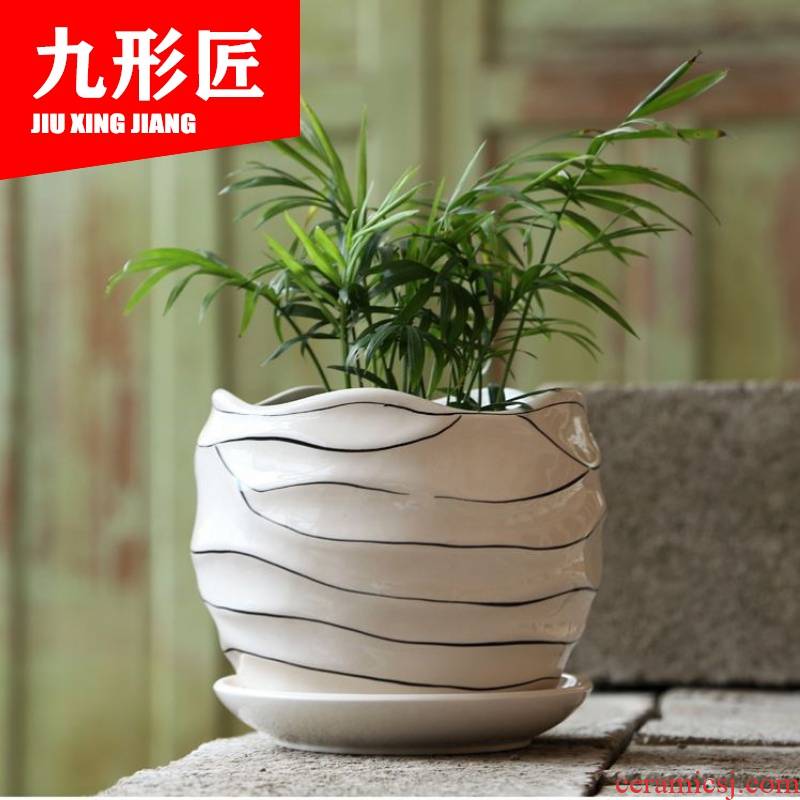 Ceramic POTS with pallet size extra large clearance sale home more money plant bracketplant plastic flower pot in meat