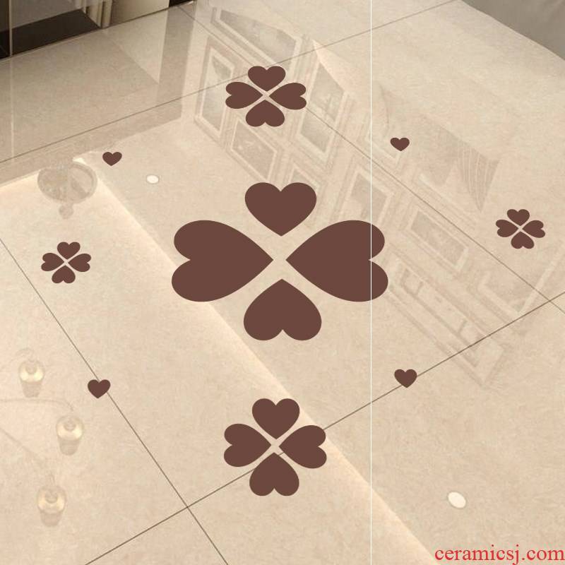 Ground glass block defect label stickers floor waterproof adhesive surface of ceramic tile love stickers wardrobe decorative wall stickers