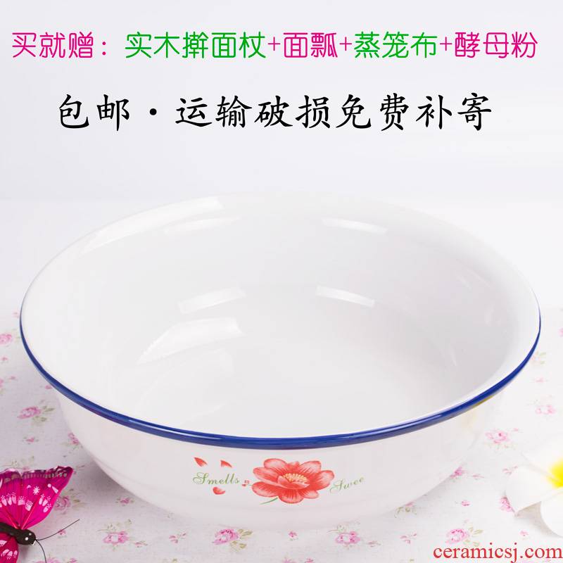 Old household basin to deepen porcelain ceramic package mail thickening "large - sized and happens in ceramic basin and 32