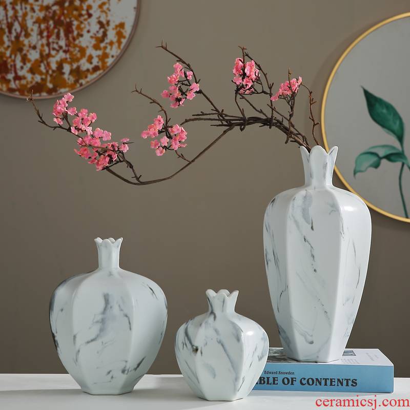 Creative new Chinese style ceramic vases, flower arranging dried flowers modern furnishing articles, the sitting room porch table between example of soft decoration
