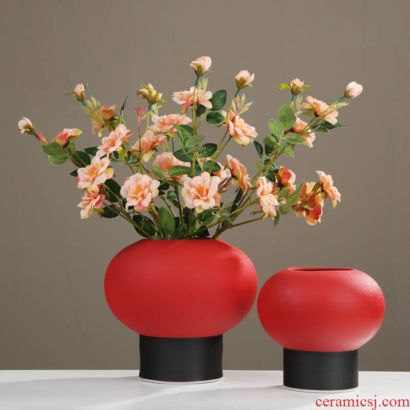 New Chinese style in modern flower art ceramic vase furnishing articles sitting room porch light table between TV ark, example key-2 luxury decoration