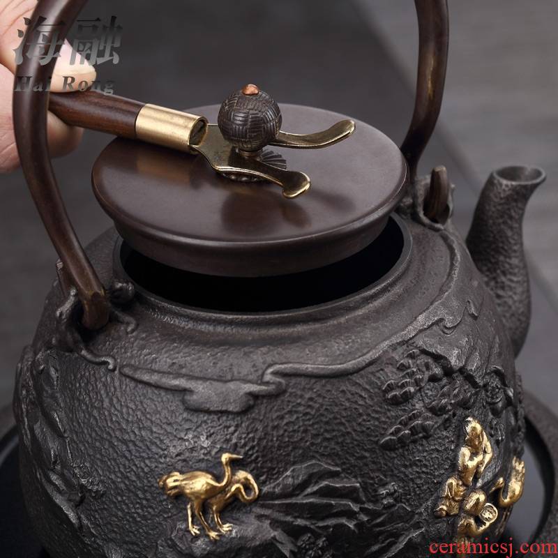 Qiao longed for home cooking pot kettle manually cast iron pot of kung fu tea tea kettle boil tea machine electricity TaoLu