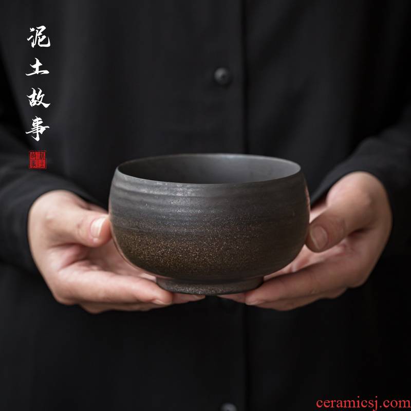 Jingdezhen hand gold small tea wash to wash to rust household ceramics glaze writing brush washer from Japanese zen tea zero