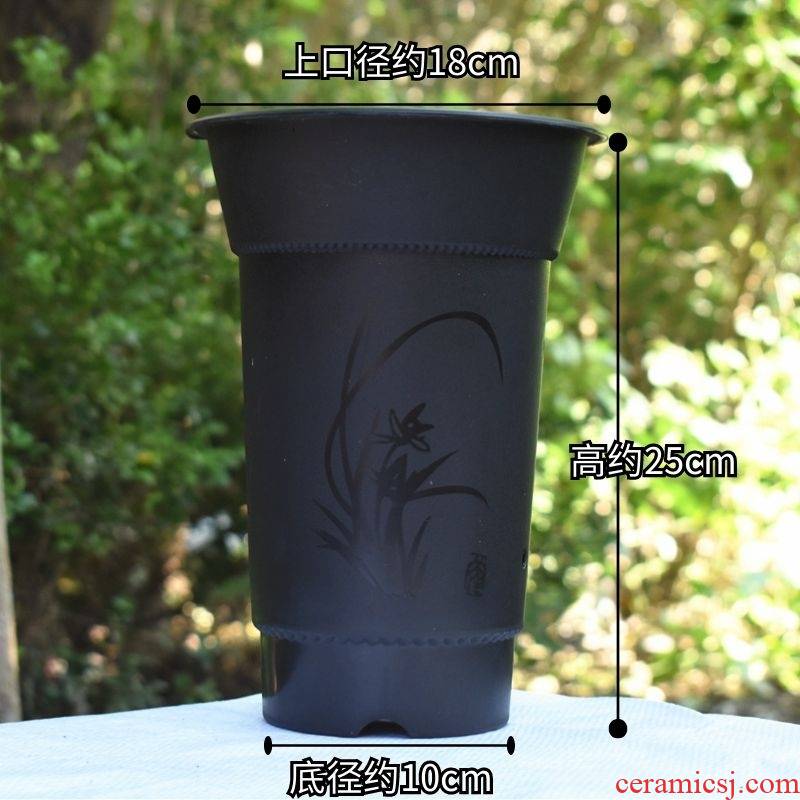 Special gentleman orchid flower POTS plastic basin of orchid violet arenaceous high breathable tin caulis dendrobii skins with side hole