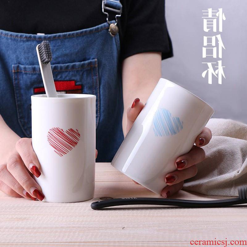 The kitchen creative ceramic cup breakfast milk cup straight to send home cup gift cup custom manufacturer