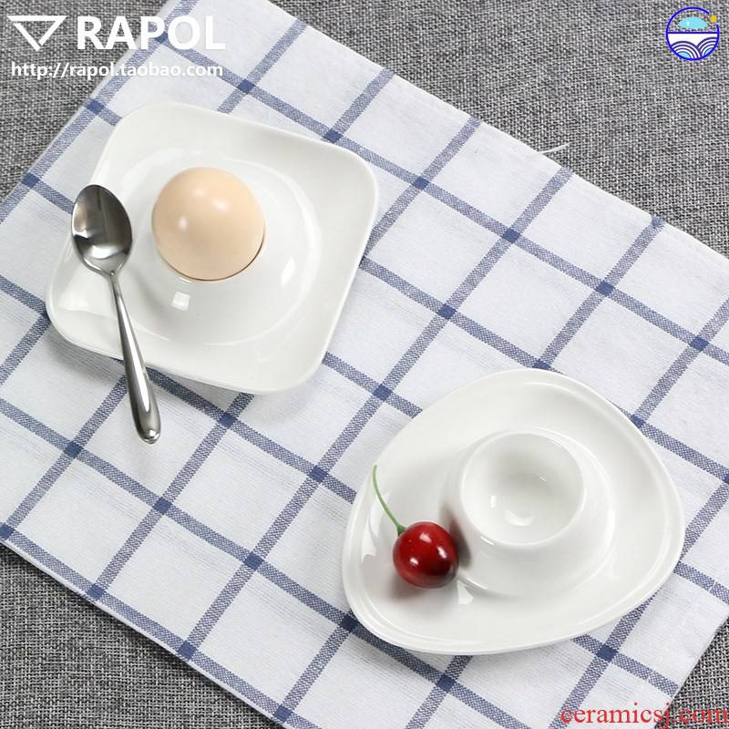 Dense Eggs ceramic European cup egg egg cup holder frame table place egg cup creative building a lovely