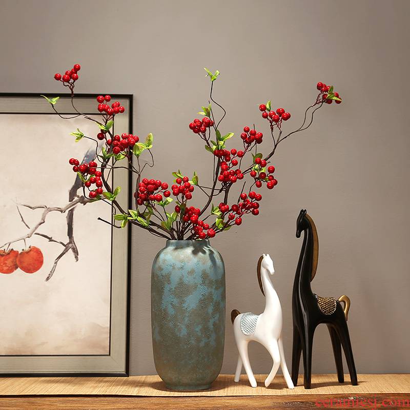 Jingdezhen ceramics dried flower vase TV cabinet modern creative home furnishing articles, the sitting room porch decoration decoration