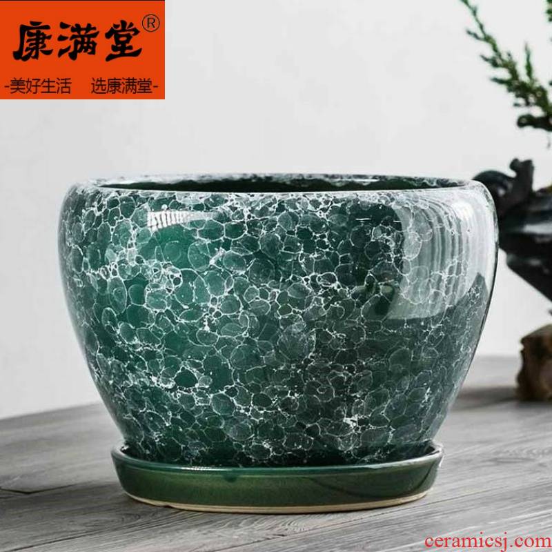 Macrobian flower pot indoor ceramic yushu special flower POTS, Color flower pot candy Color ceramic er