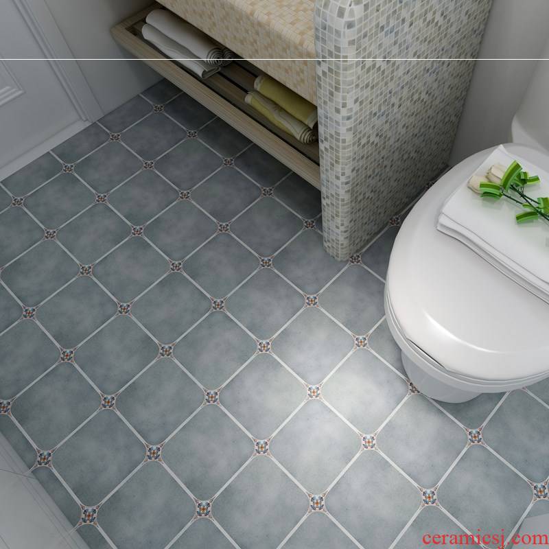The sitting room toilet floor tile floor adhesive American kitchen stickers waterproof floor tile prevent slippery ceramic tile wall stickers