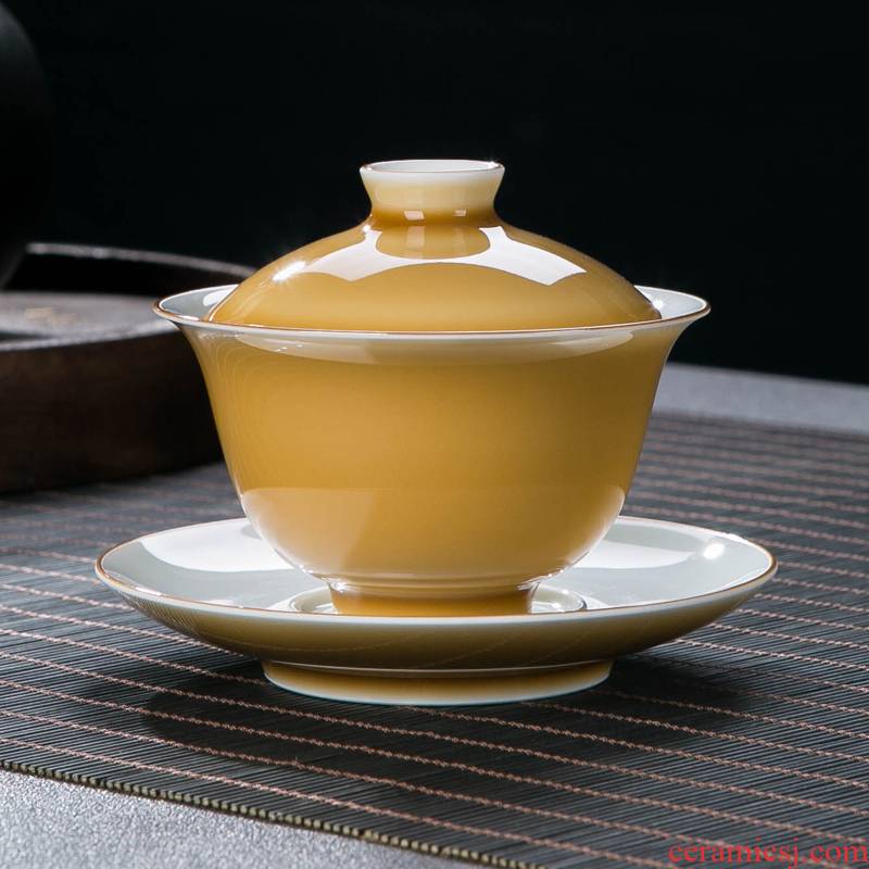 Glaze tureen masters cup of jingdezhen ceramic tea set personal special gifts home a single three tureen tea cups