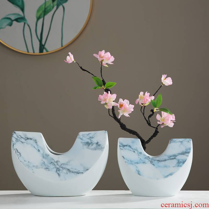 Modern ceramic vase dried flower arranging flowers is placed the new Chinese style of the sitting room porch ark, TV ark, household soft adornment