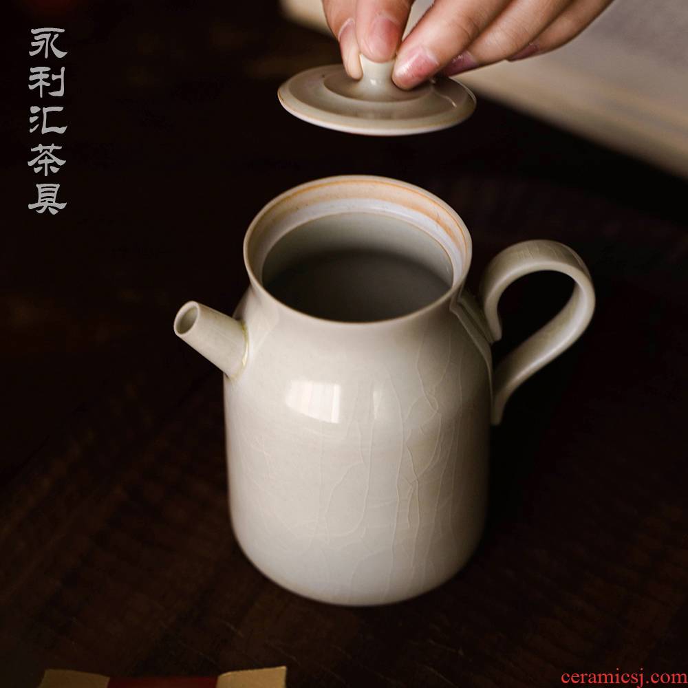 One little teapot with dahongpao teapot single pot small filter Japanese kung fu tea set of jingdezhen ceramics