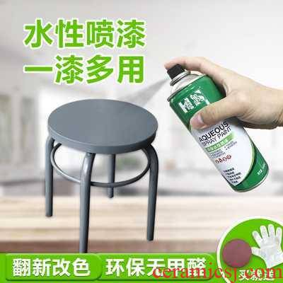 Water - -based environmental protection since the painting tasteless metope furniture renovation graffiti glass ceramic changing color matte enrolled black plastic