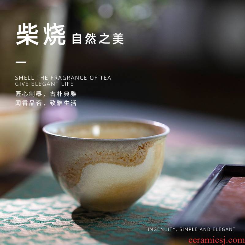 Jingdezhen firewood ocean 's cup 100 ml sample tea cup single CPU ceramic tea bowl masters cup kung fu tea cups