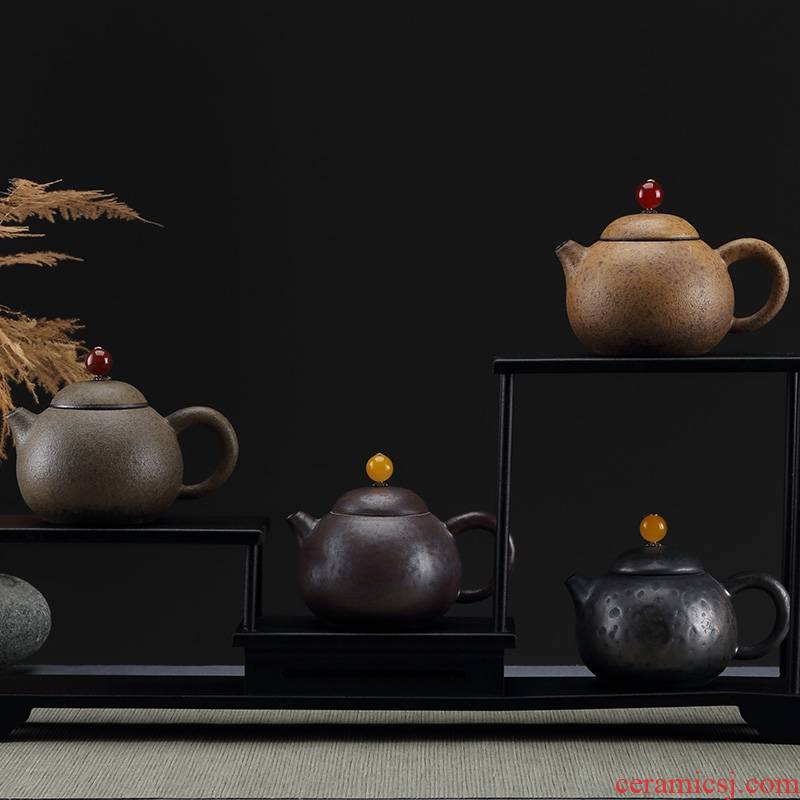 Qiao mu manual coarse pottery to restore ancient ways small household kung fu tea tea teapot xi shi pot of boiled tea pot are it list