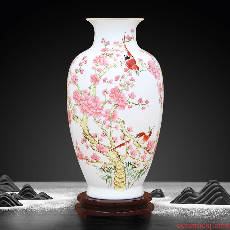 To ceramics high uncluttered Jin Fushou vase ten thousand broke
