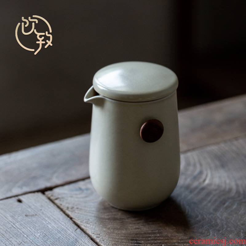 Ultimately responds to ceramic teapot Japanese domestic large capacity filter pot plant ash glaze the hot pot to crack the glass