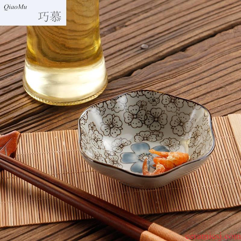 Qiao mu four pack Japanese ceramic disc quincunx fruity dish seasoning sauce dish plate dish dish dish of sauce vinegar