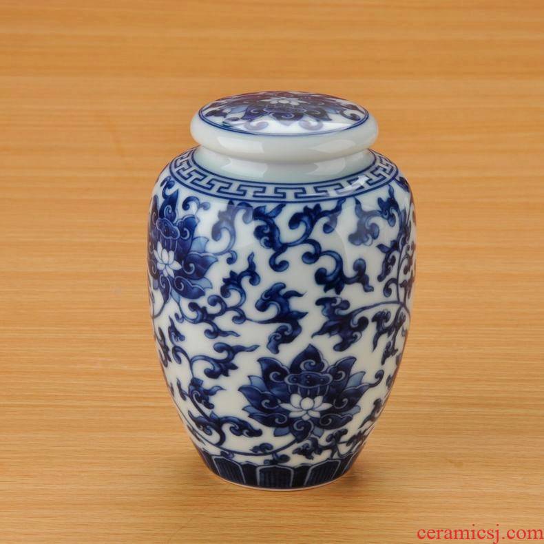 Qiao mu jingdezhen ceramic tea pot moistureproof jar airtight canister porcelain 'lads' Mags' including nuts trumpet