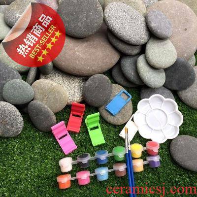 Appliance painting primary package material handicraft base R shelves put small stone ornamental stone art the introduction