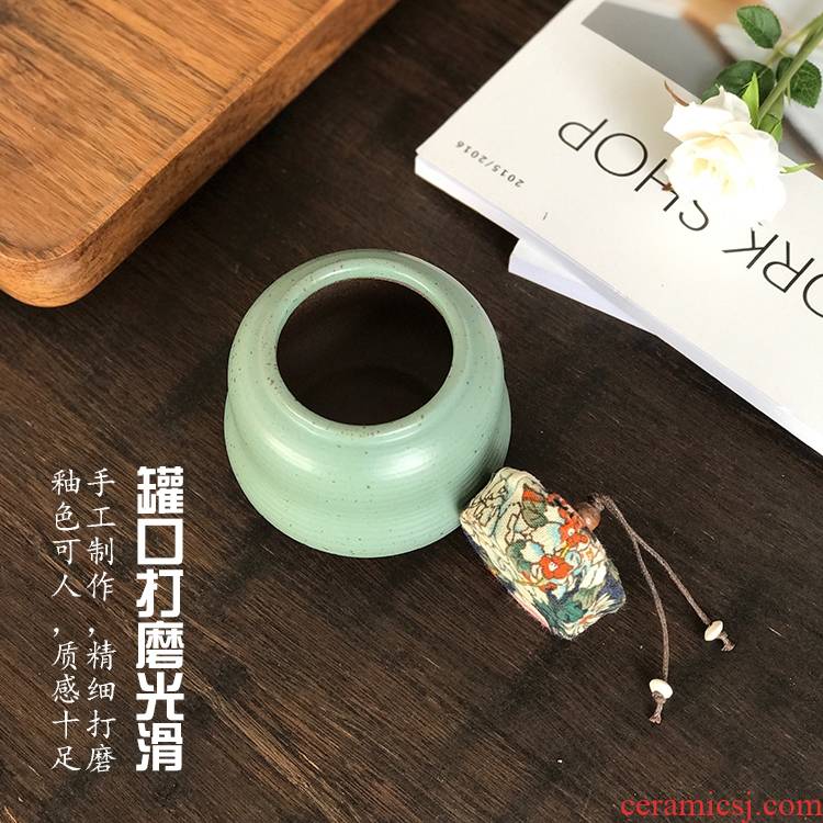 Qiao mu tea caddy fixings kung fu tea tea POTS household manual ceramic pot simple Japanese
