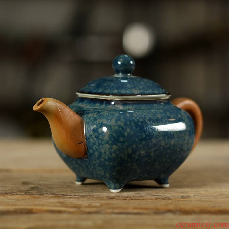 Purple clay of kung fu tea set ceramic teapot longquan celadon teapot undressed ore glaze teapot are it