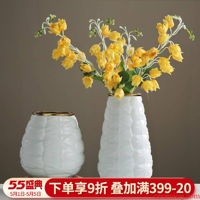 I and contracted furnishing articles sitting room put dry flower art ceramic vase Nordic porch TV cabinet table home decoration