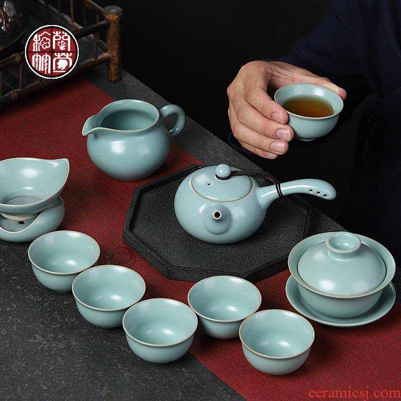 Ceramic kung fu tea set authentic piece of vintage your up to leave but have contracted household cup your porcelain of a complete set of gift box