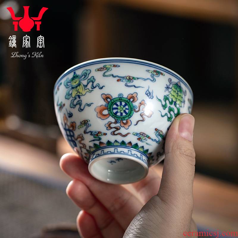 Clock home up jingdezhen porcelain cups color bucket maintain sweet ceramics and the personal special cups kongfu master CPU