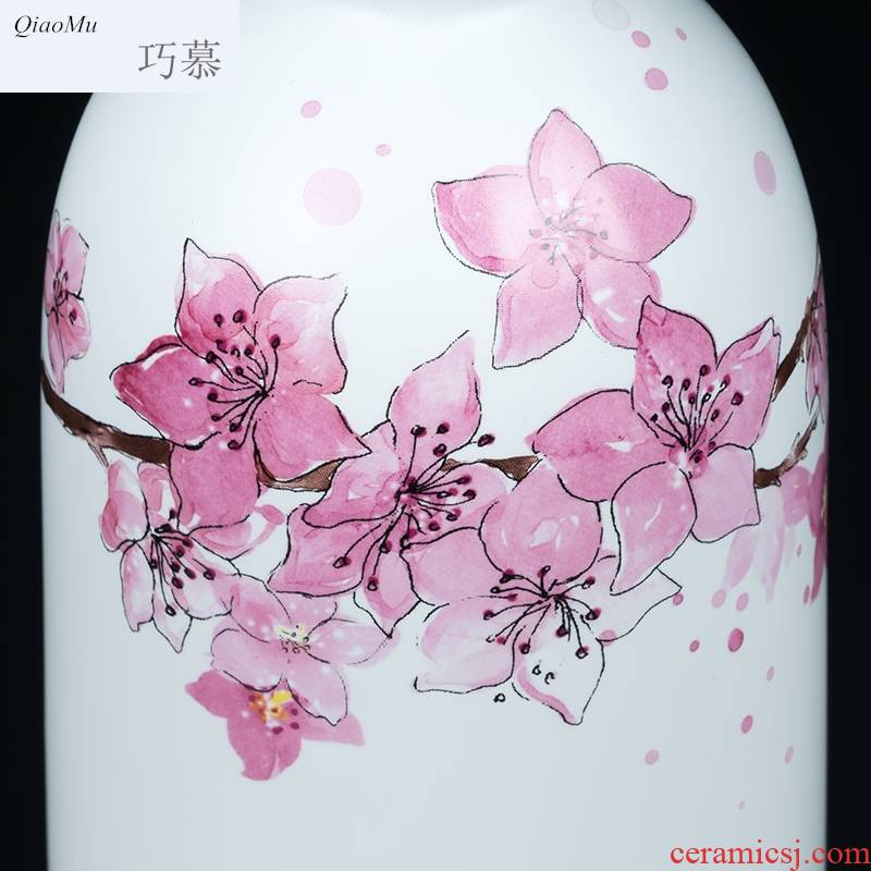 Qiao mu jingdezhen ceramic creative an empty bottle bottles household archaize hip flask little jars liquor bottles of a