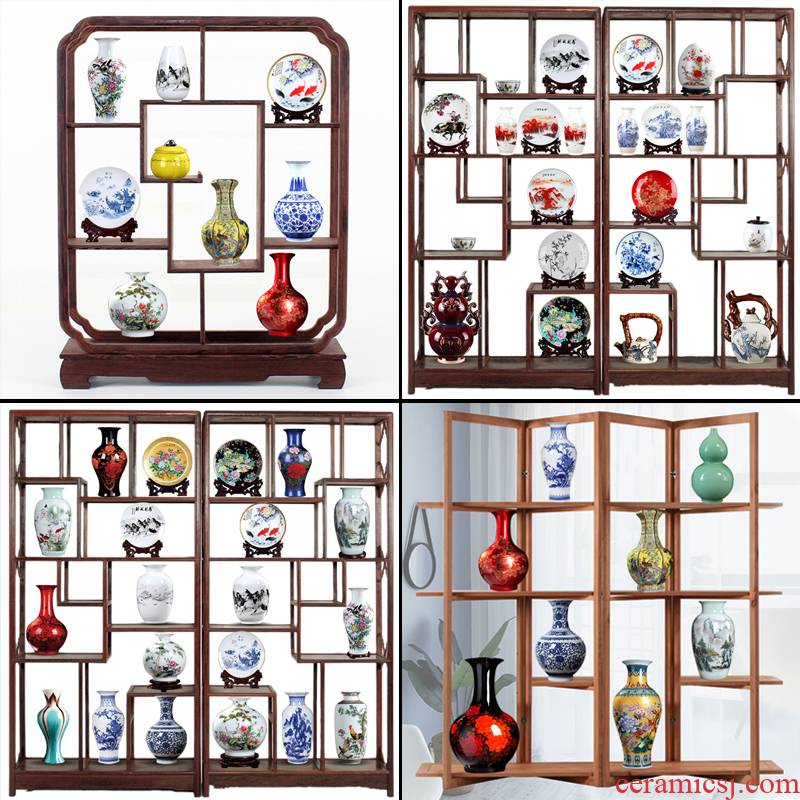 ABCDE package jingdezhen rich ancient frame ceramic vase furnishing articles wine Chinese porcelain handicraft ornament