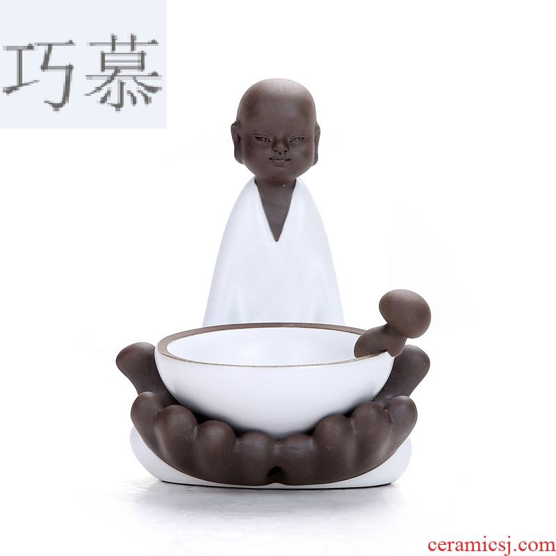 Qiao mu contracted elder brother up creative character filtering network frame your up ceramic) kung fu tea accessories tea home