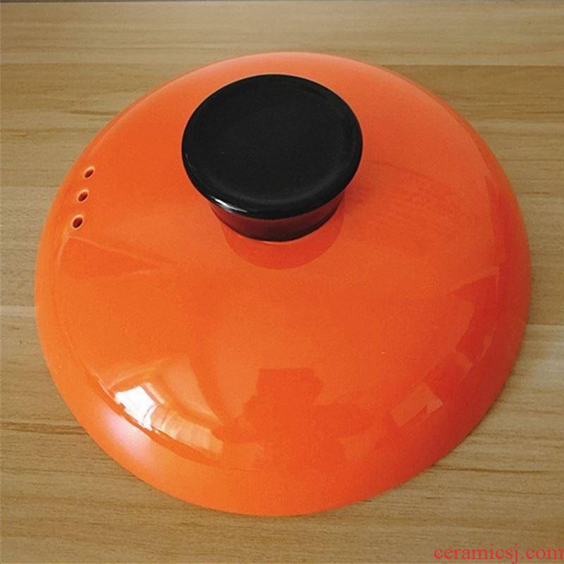 The General round ceramic casserole lid package mail stew with single water sand for home purple soup crock to hold to high temperature