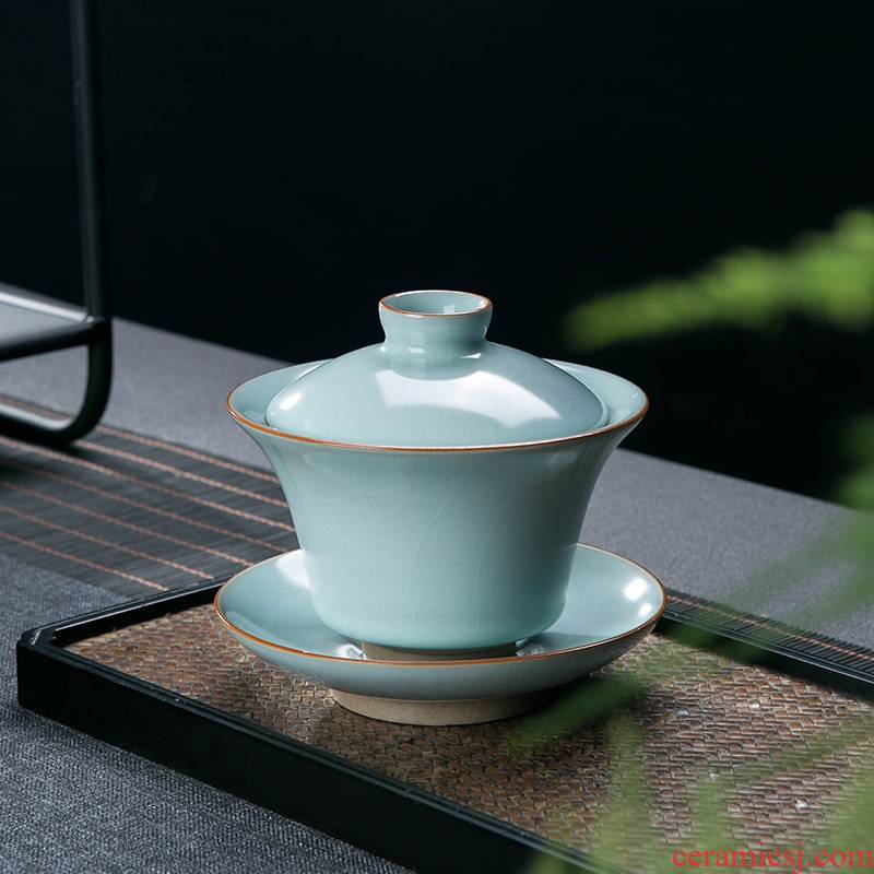 Your up only three tureen split a single large jingdezhen ceramic tea cups bowl of ice tea tea is Chinese