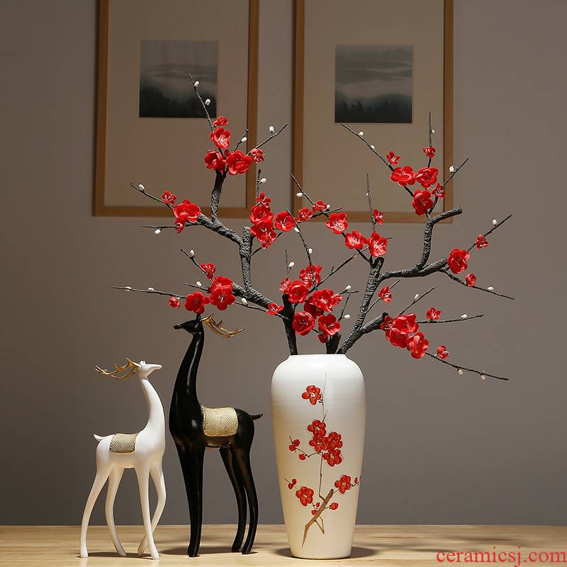 Jingdezhen ceramics vase new Chinese I household study between desktop decoration decoration example flower arranging flowers