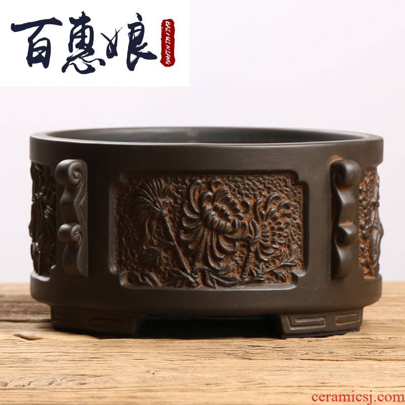 (old niang mud rock electricity TaoLu tea stove cooking pot of tea ware iron pot of glass plates tea accessories desktop.mute boiled