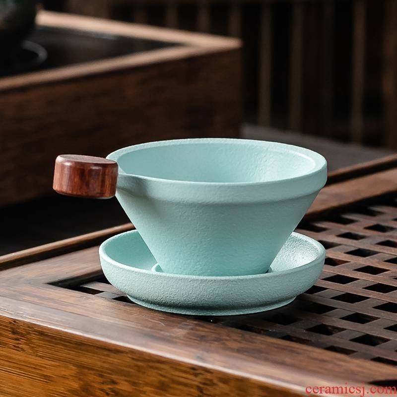 Japanese tea tea - leaf) exchanger with the ceramics filter creative screening other vintage kung fu tea tea tea accessories