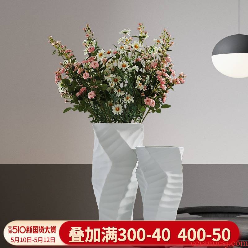 Nordic light much wind vase furnishing articles ceramic flower arrangement, the sitting room porch TV cabinet table modern home decoration